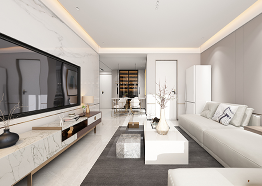 北塔書院91平米現代簡約風格效果圖