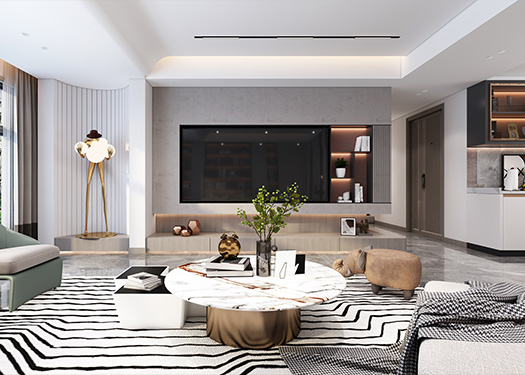 江南賦143平米現(xiàn)代輕奢風格效果圖 江南賦143平米現(xiàn)代輕奢風格效果圖