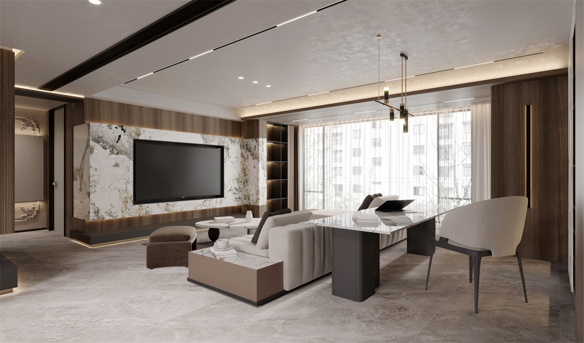 海珀蘭軒166平米現代簡約風格效果圖