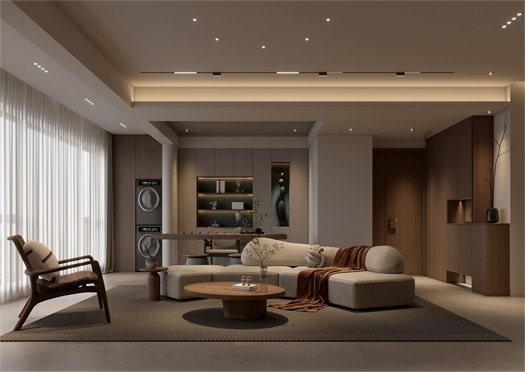 中海新都會140平米詫寂風效果圖 中海新都會140平米詫寂風效果圖