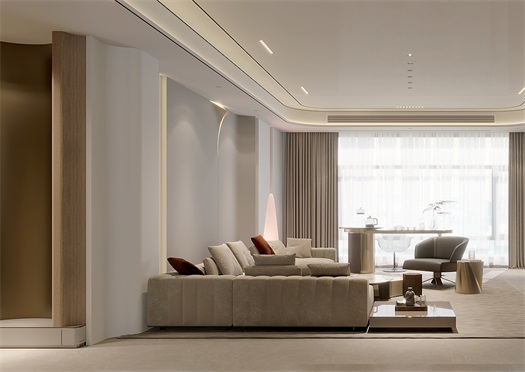 萬科閱海錦繡211㎡現代風裝修效果圖