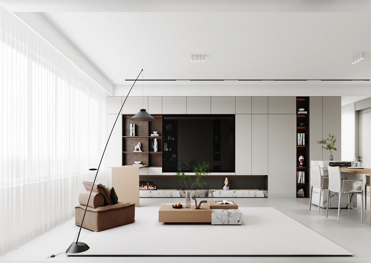 中海華樾143㎡ | 三口之家的極簡(jiǎn)主義，審美+功能雙雙在線(xiàn)！