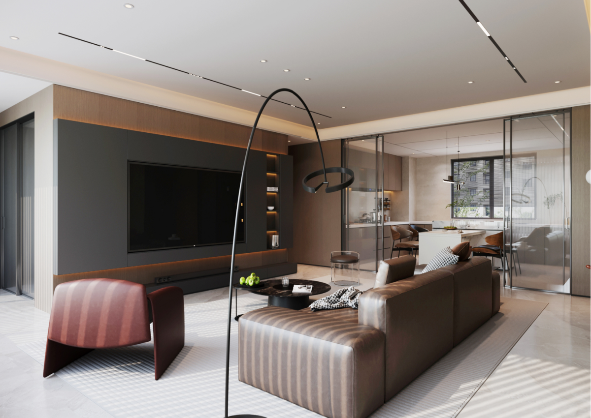 星耀閱海169㎡ | 驚艷！黑棕色系的意式極簡(jiǎn)不顯壓抑反而通透敞亮？！
