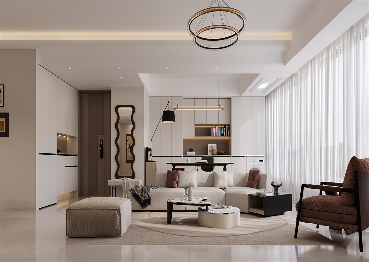 中海尚學(xué)府135㎡ | 為什么都喜歡奶油風(fēng)？看完她家我知道了