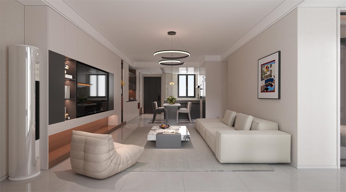 星耀閱海 |123㎡小三居極限改造！整墻收納柜+開放式餐廚，空間翻倍還顯大！