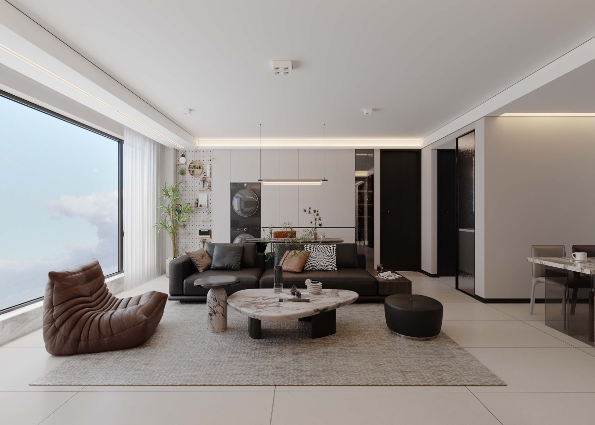 光耀上院128㎡ | 高效“去班味”的舒適現(xiàn)代風！開啟治愈系慢生活~