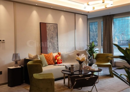 實(shí)景拍攝丨龍辰·九悅灣125㎡輕奢裝修實(shí)景圖